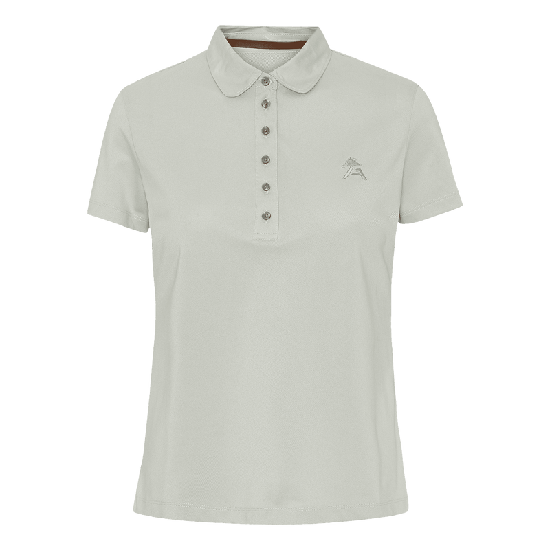 A Equipt Polo T-Shirt Dame - Lysegrå